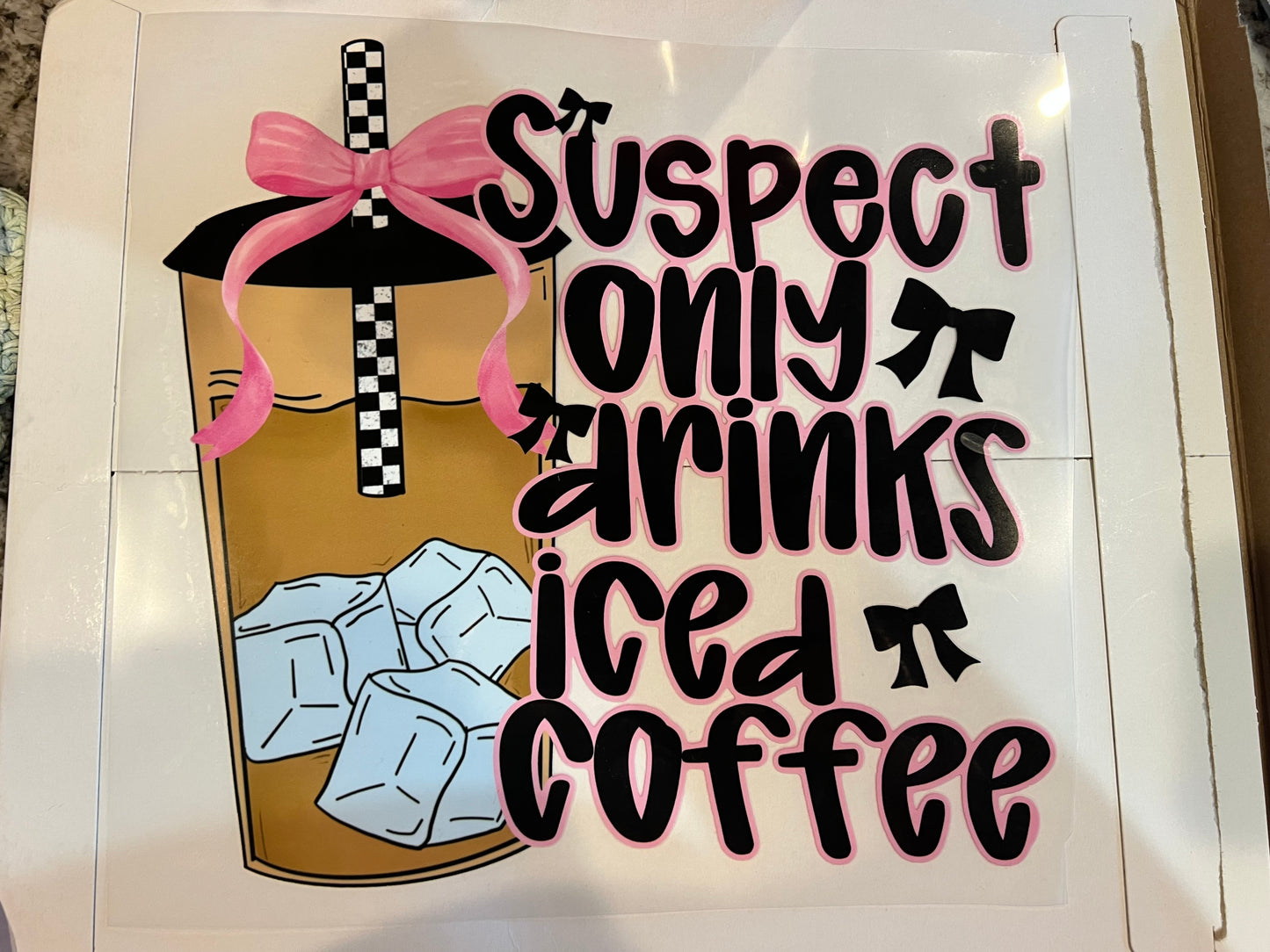 Suspect only Drinks Iced Coffee