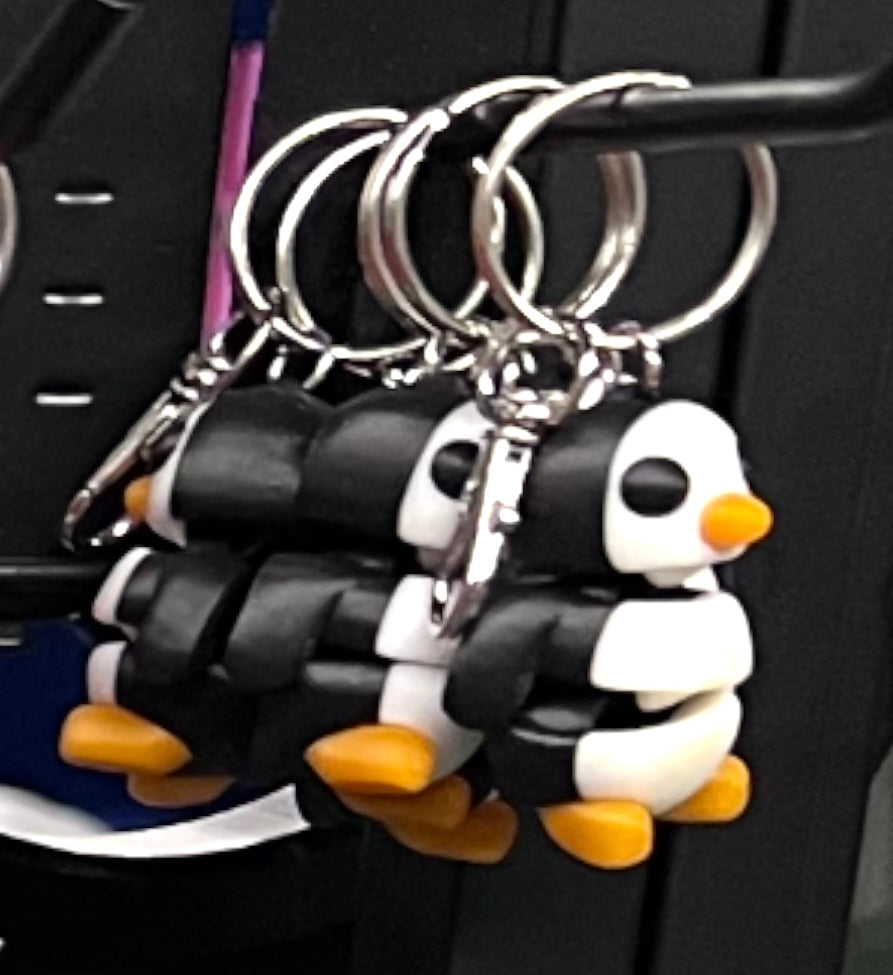 3D Printed Penguin Keychain