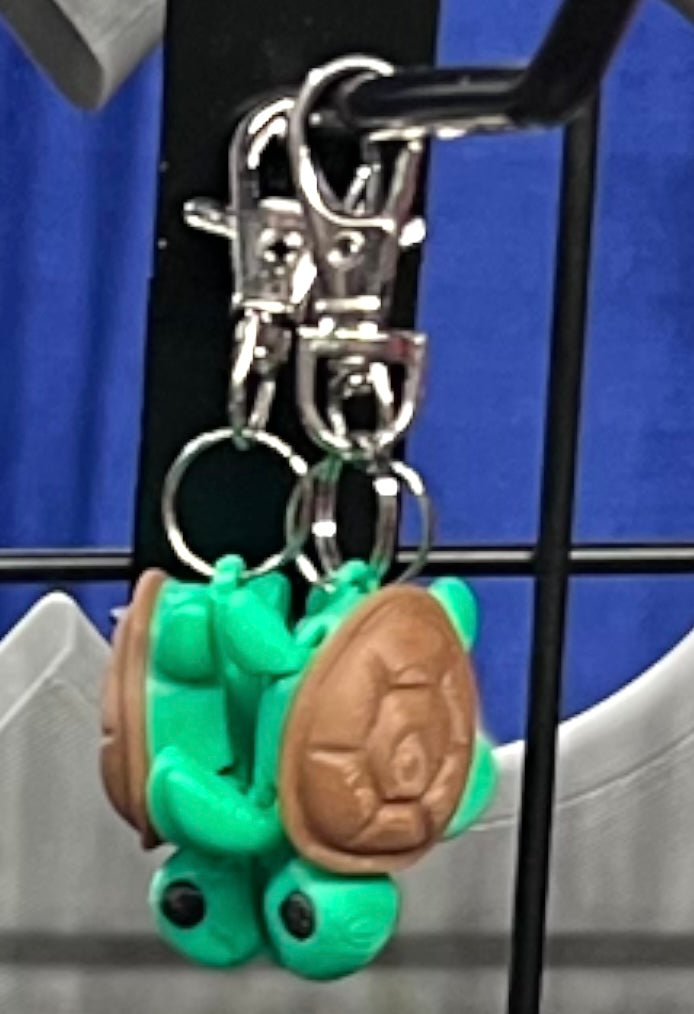 3D Printed Turtle Keychain