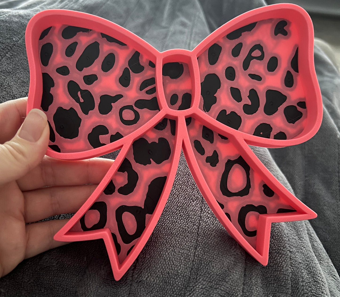 Leopard Bow Bead/Trinket Tray