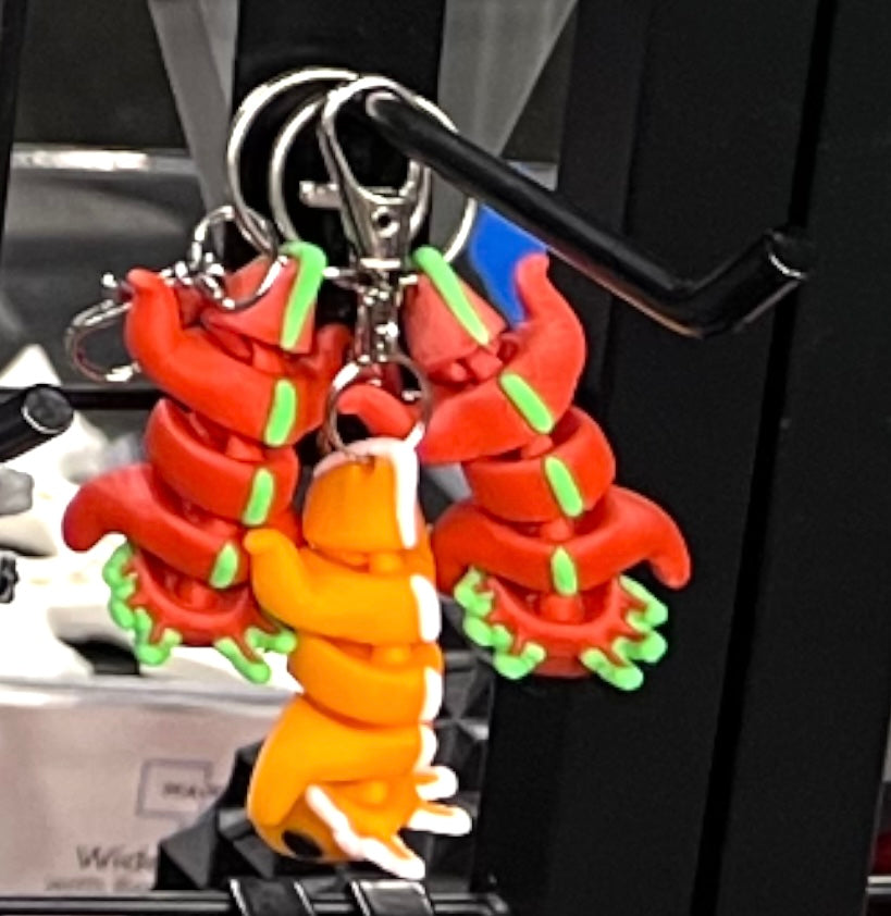 3D Printed Axolotl Keychain