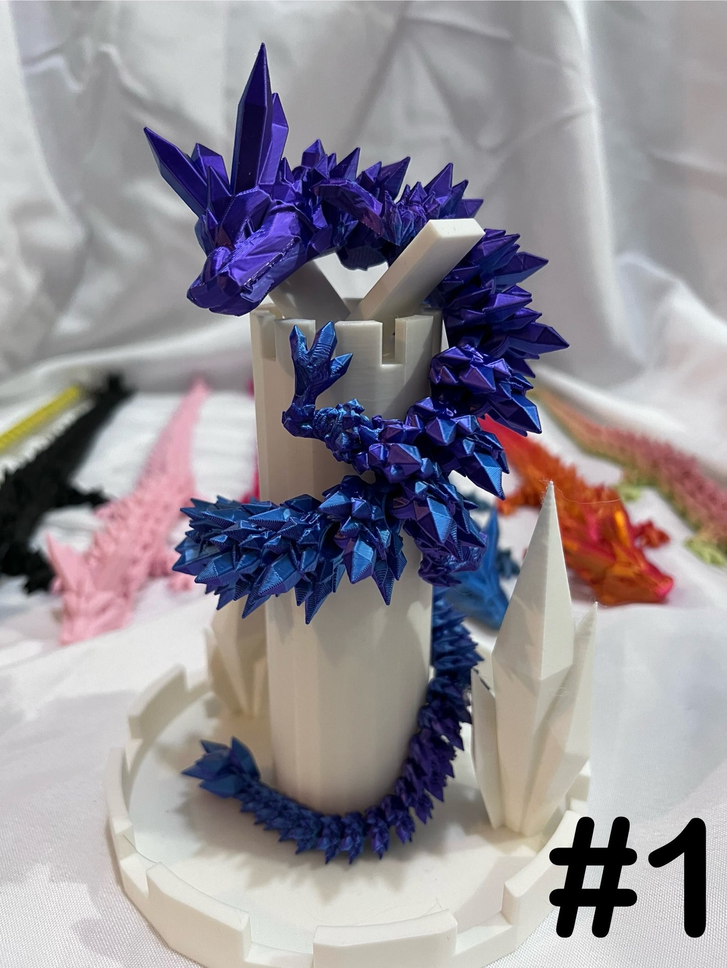 15 inch Crystal Dragon w/ Egg