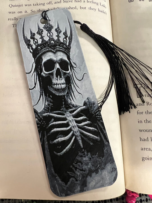 Skeleton w/ crown Bookmark