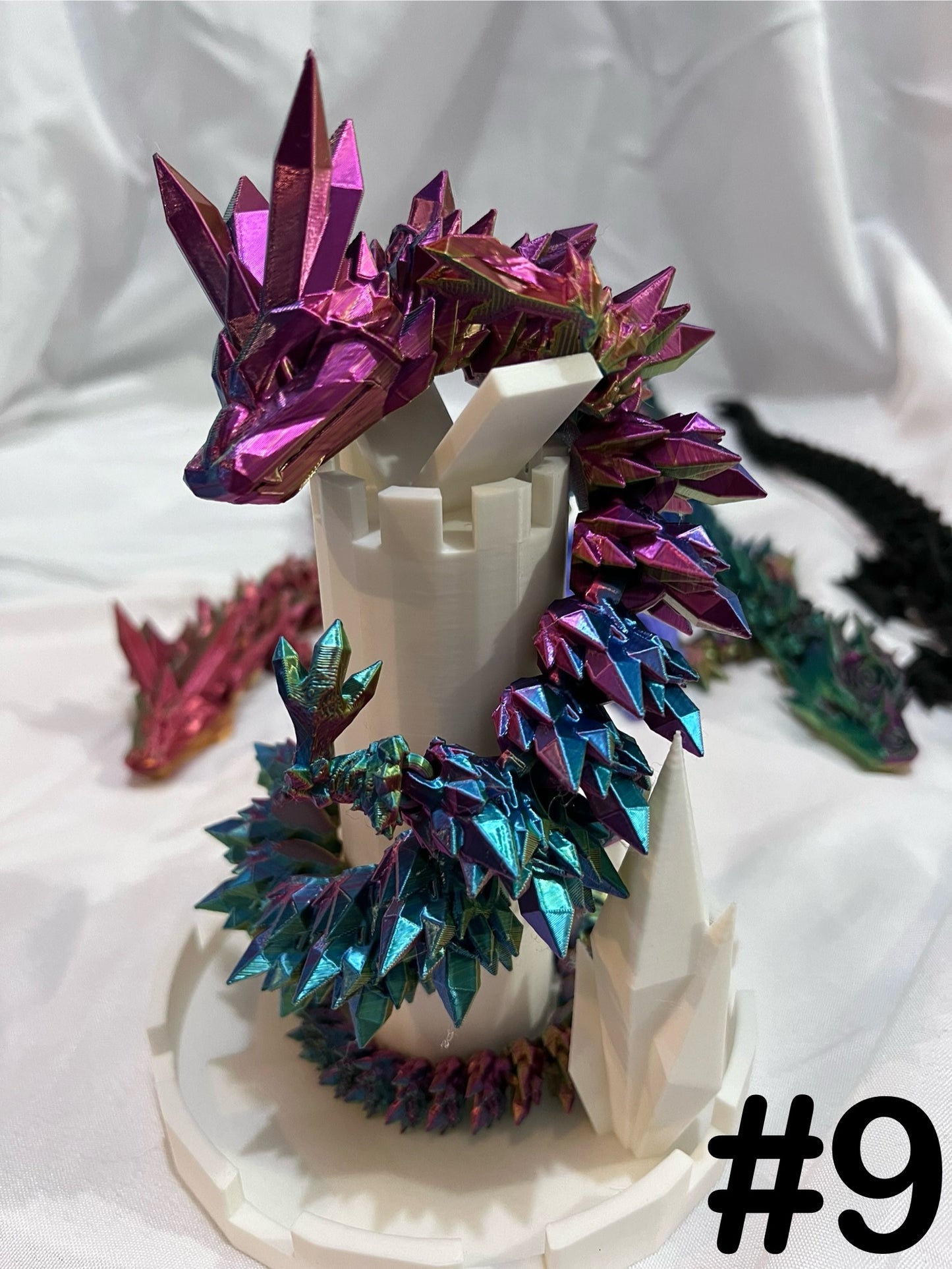 15 inch Crystal Dragon w/ Egg