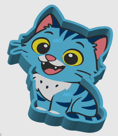 Derpy Cat K Pop Bead Tray