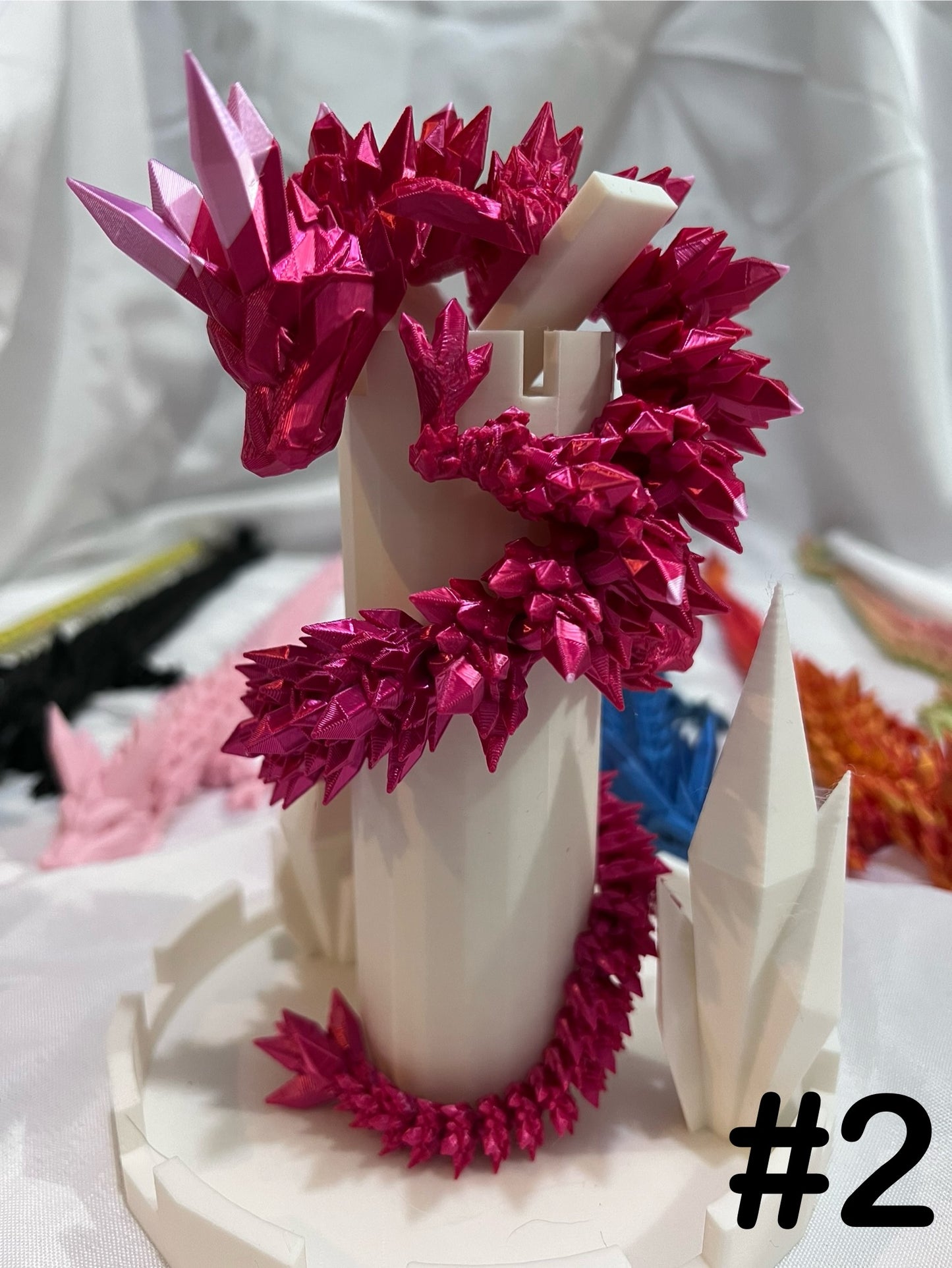 15 inch Crystal Dragon w/ Egg