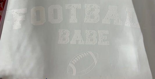 Football Babe (white ink)