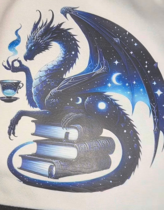 Night Sky Dragon Tote Bag
