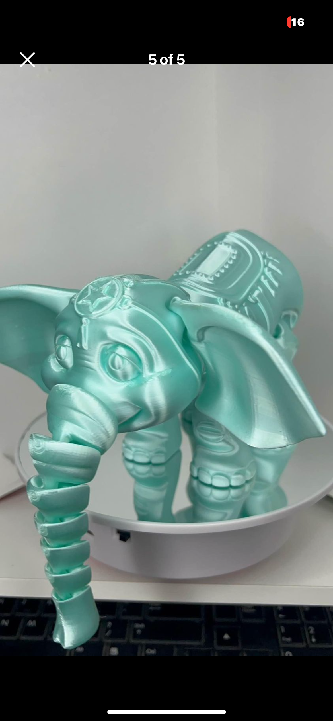 Balancing Elephant w/ Stand