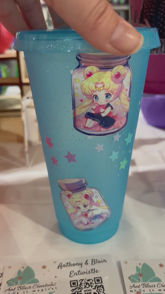 Saylor Moon Plastic Cup